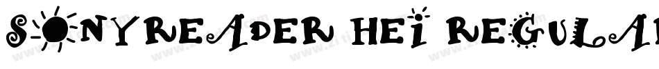 SonyReader Hei Regular字体转换